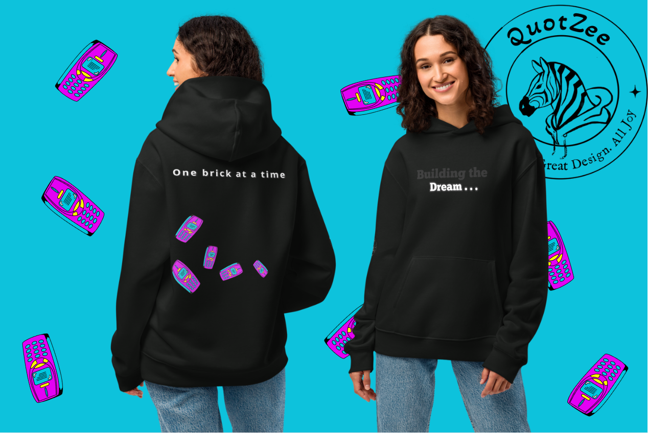 Purple QuotZee hoodie featuring Nokia-themed design, casual fit, soft fabric, and front pocket, perfect for comfortable everyday wear.