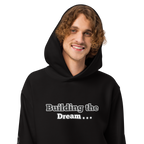 Blue Nokia QuotZee unisex oversized heavyweight hoodie, front view showing casual style and comfortable fit.