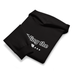 Blue Nokia QuotZee unisex oversized heavyweight hoodie with front pocket and logo design.